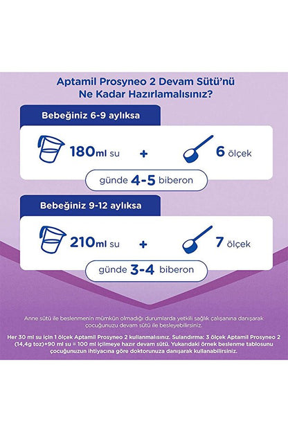 Aptamil ProSyneo 2 Prebiyotikli Probiyotikli Devam Sütü 800g (6-12 Ay)